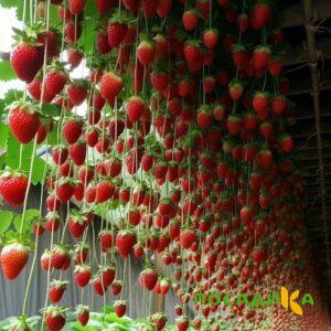 Клубника ампельная Анастасия купить по цене от 370р. в интернет-магазине «Посадика» с доставкой почтой в в Белозерске и по всей России – [изображение №1].